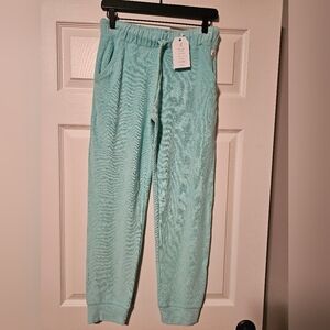 Cozy Aqua HIHO Terry Cloth Lounge Pants